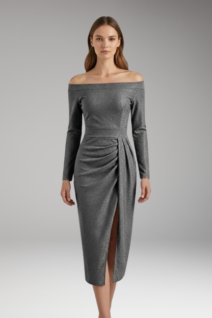 Women's Long Sleeve Off Shoulder Dress