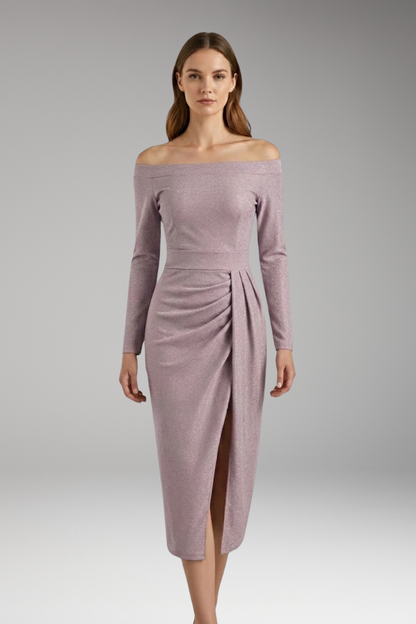 Women's Long Sleeve Off Shoulder Dress