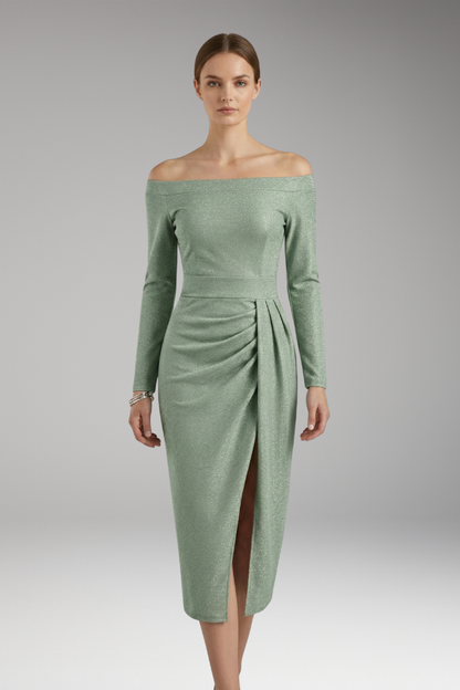 Women's Long Sleeve Off Shoulder Dress