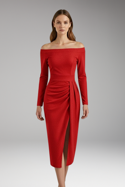 Women's Long Sleeve Off Shoulder Dress