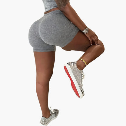 Women's Cropped Tee And Shorts Set