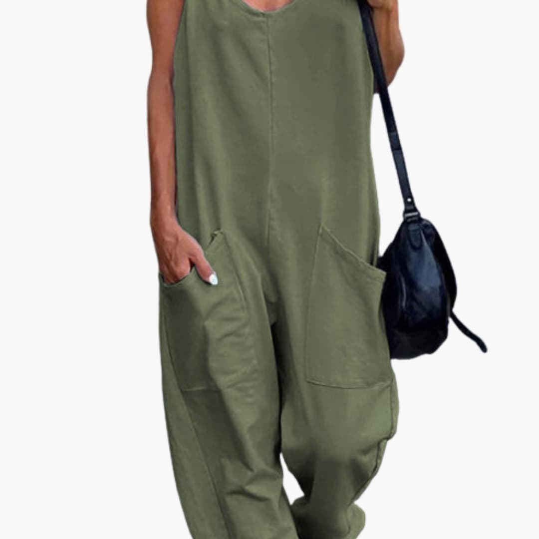 Women's Adjustable Overall Cotton Front Pockets