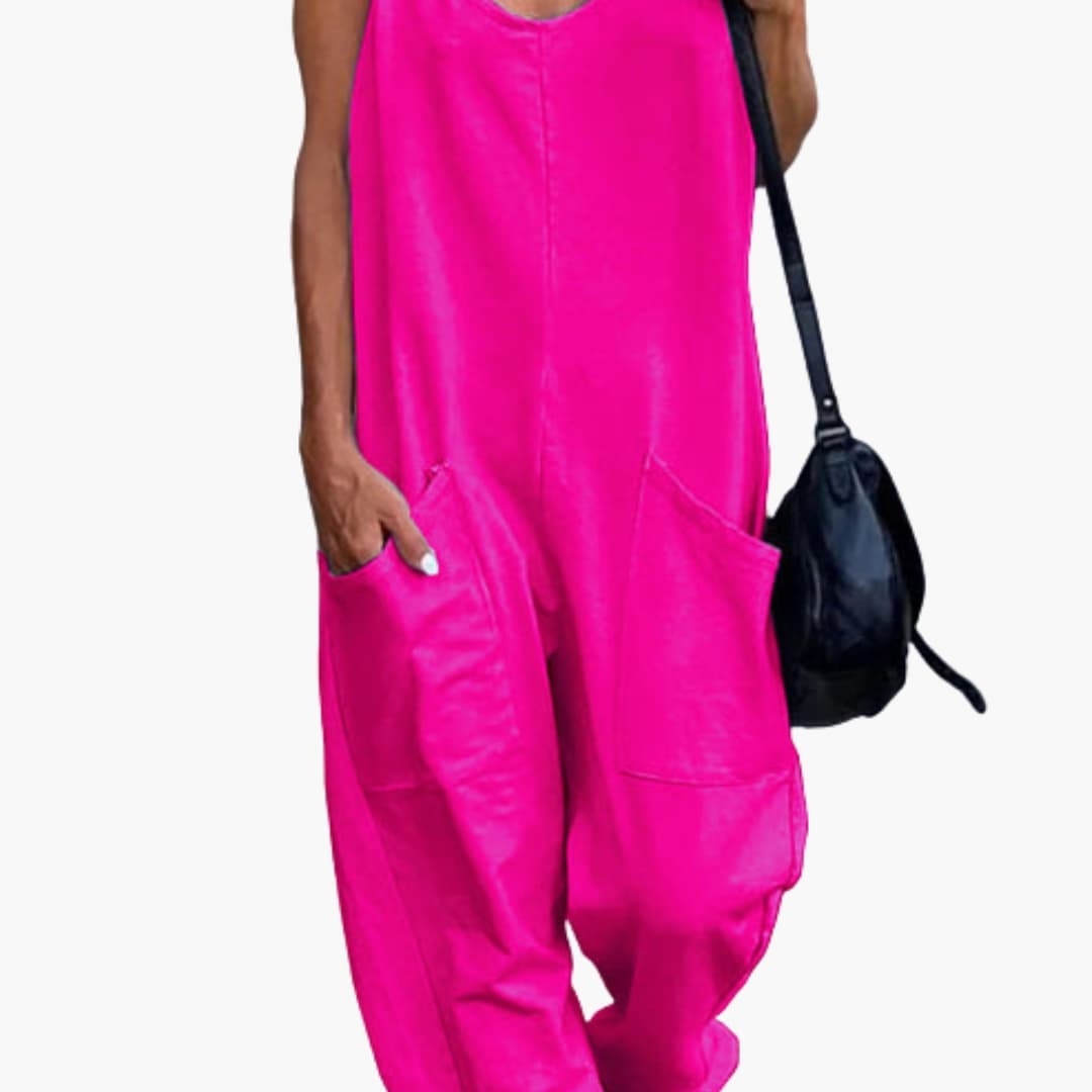 Women's Adjustable Overall Cotton Front Pockets