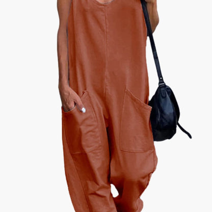 Women's Adjustable Overall Cotton Front Pockets