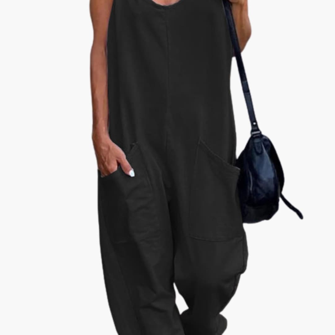 Women's Adjustable Overall Cotton Front Pockets
