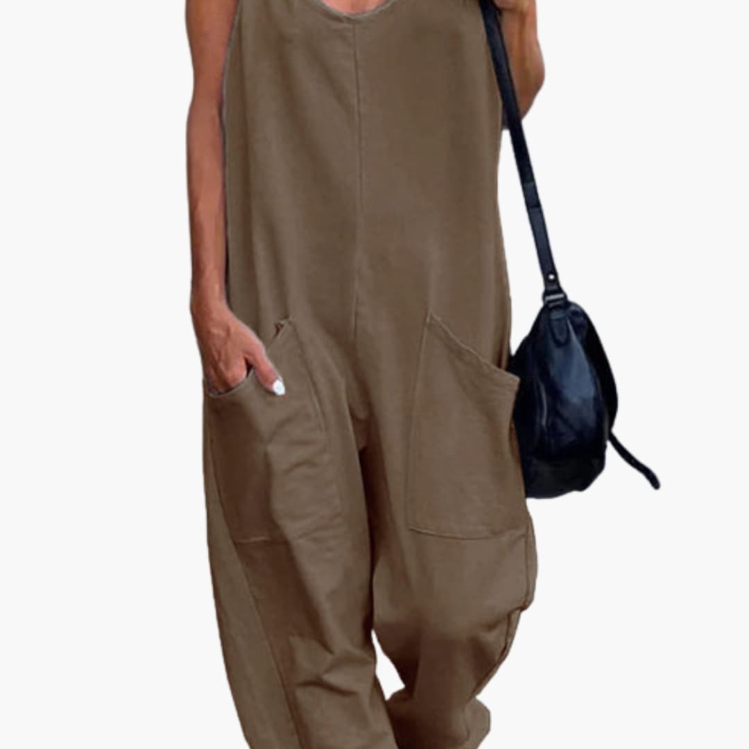 Women's Adjustable Overall Cotton Front Pockets