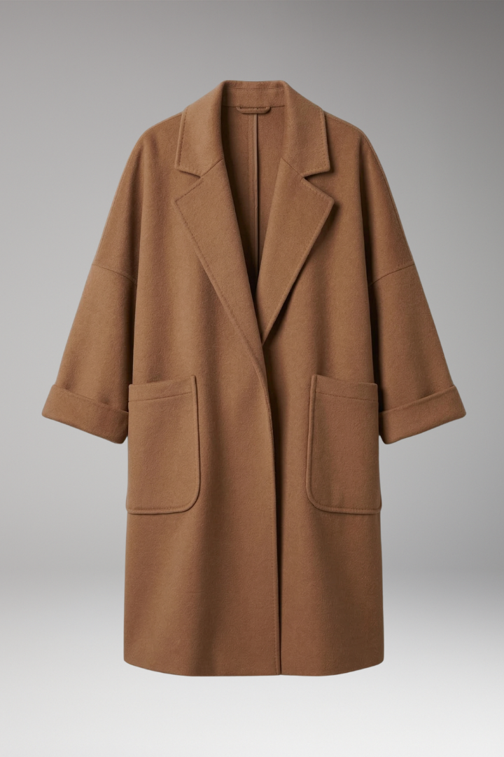 Women's Oversized Trench Coat Lapel Collar - 
Fashinoza