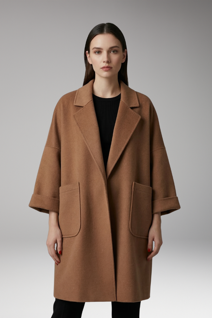 Women's Oversized Trench Coat Lapel Collar