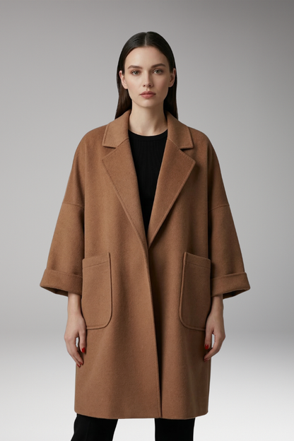 Women's Oversized Trench Coat Lapel Collar