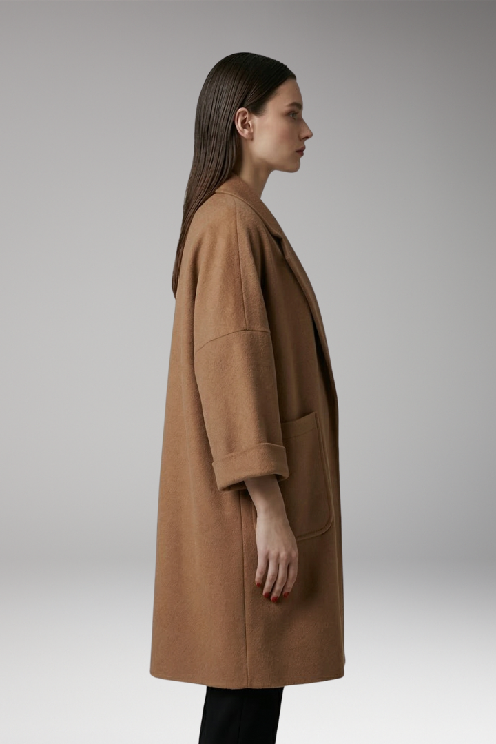 Women's Oversized Trench Coat Lapel Collar