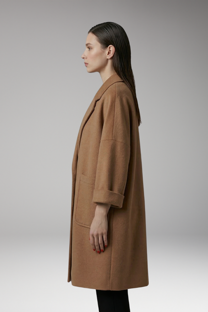 Women's Oversized Trench Coat Lapel Collar
