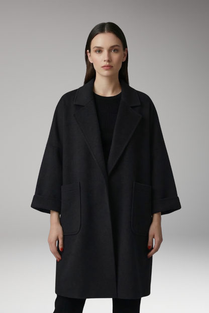 Women's Oversized Trench Coat Lapel Collar