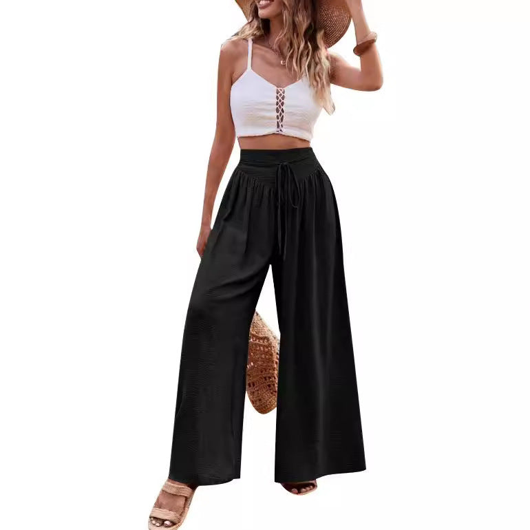 Women's High Waist Palazzo Pants Casual Style