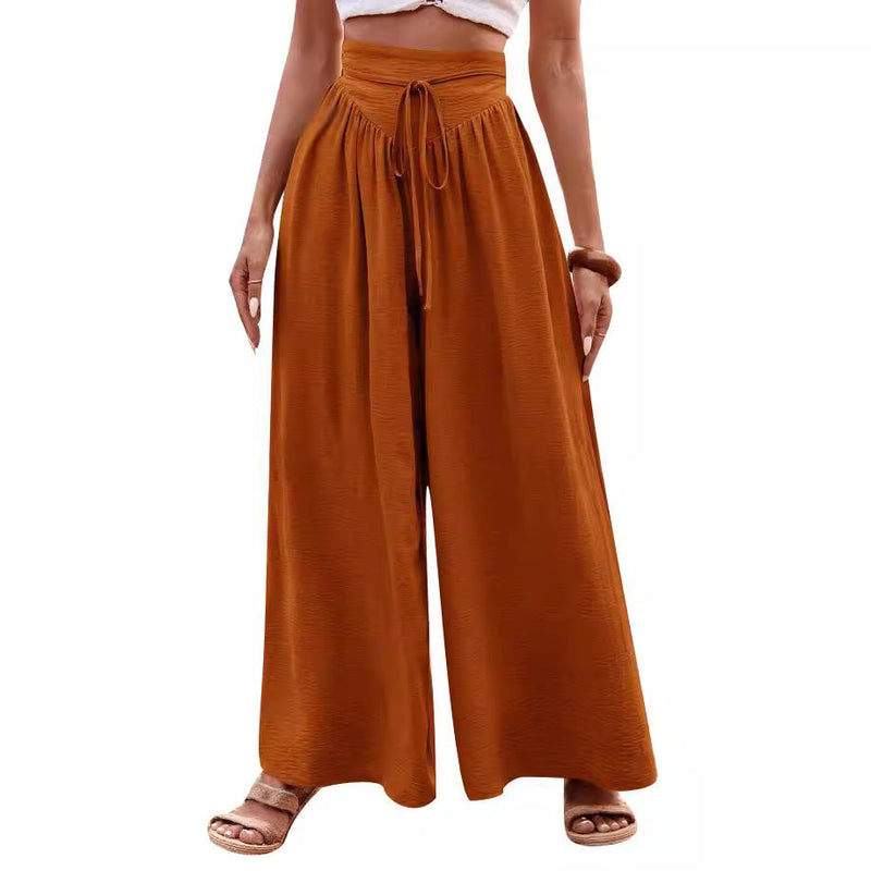 Women's High Waist Palazzo Pants Casual Style