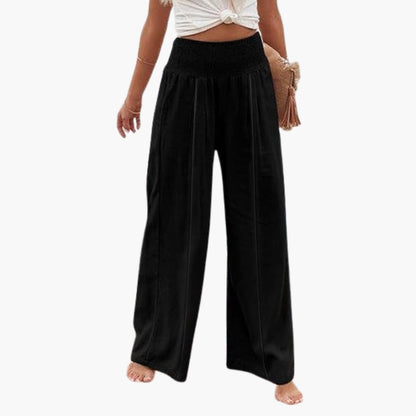 Women's High Waist Palazzo Pants Pleated Front