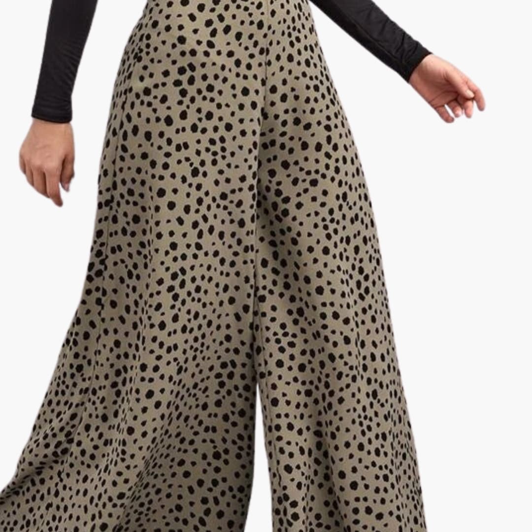 Women's High Waist Palazzo Pants Polka Dot