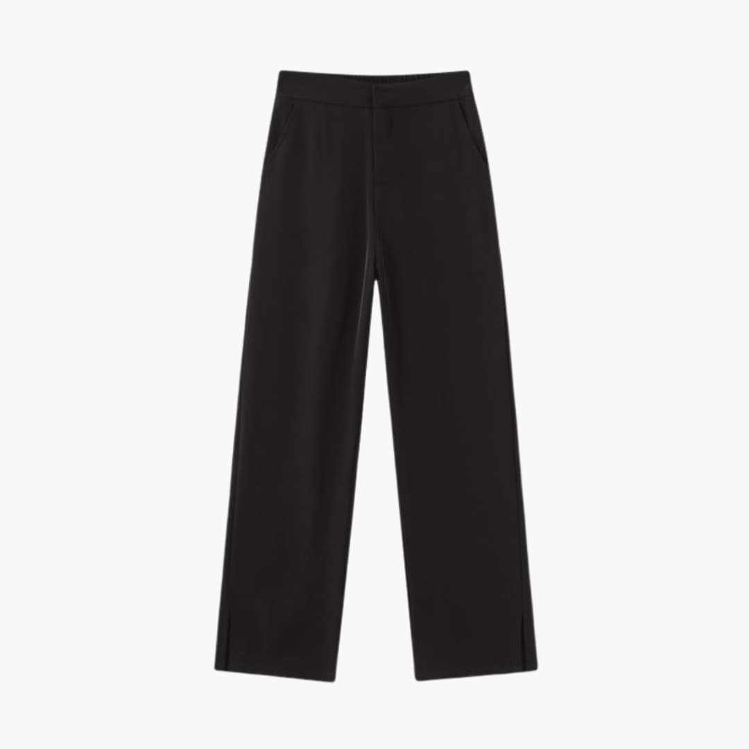 Women's Wide Leg Palazzo Pants Side Slit Design - Fashinoza