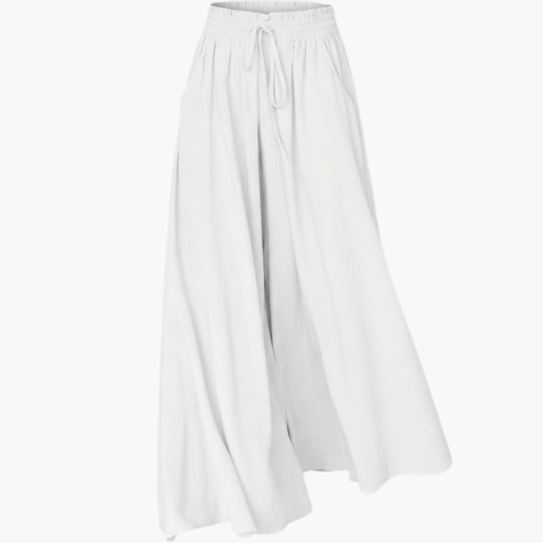 Women's Palazzo Pants Elastic Waistband
