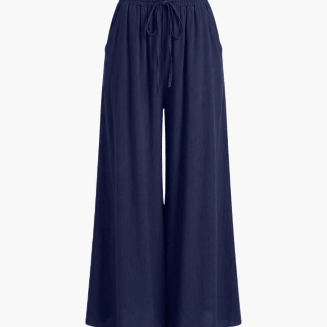 Women's Palazzo Pants Elastic Waistband