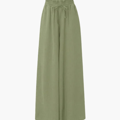 Women's Palazzo Pants Elastic Waistband