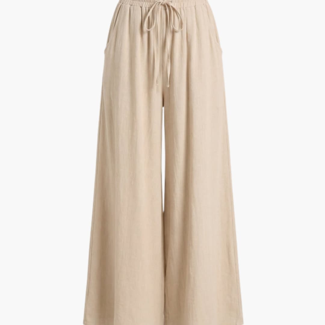 Women's Palazzo Pants Elastic Waistband