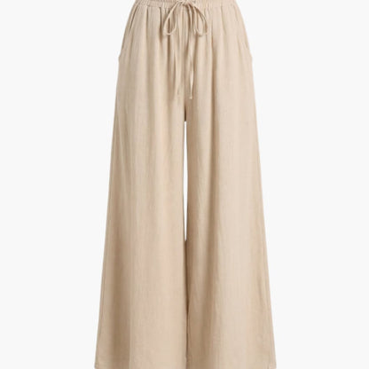 Women's Palazzo Pants Elastic Waistband