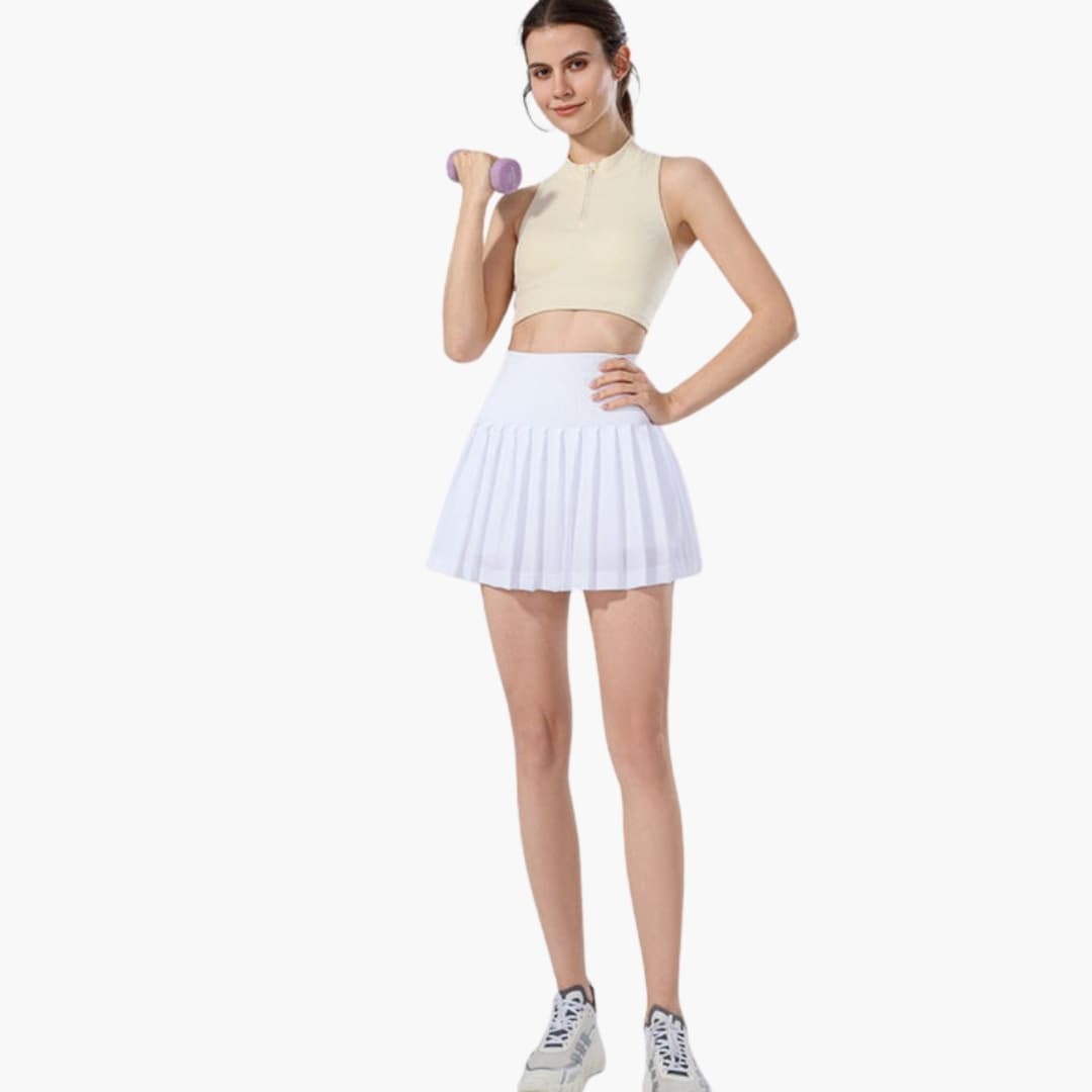 Women's High Waist Midi Pleated Skirt - Fashinoza