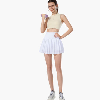Women's High Waist Midi Pleated Skirt - Fashinoza