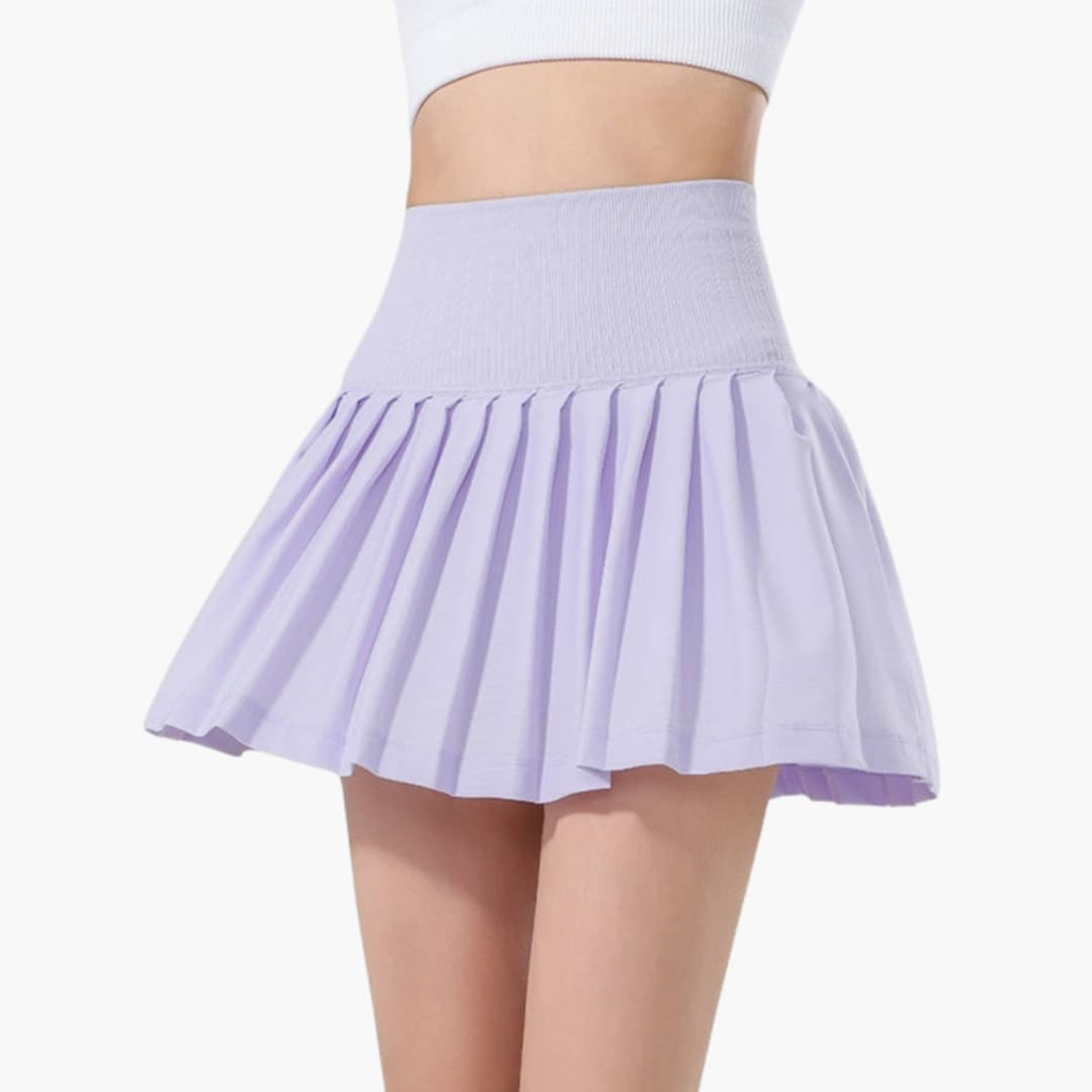 Women's High Waist Midi Pleated Skirt