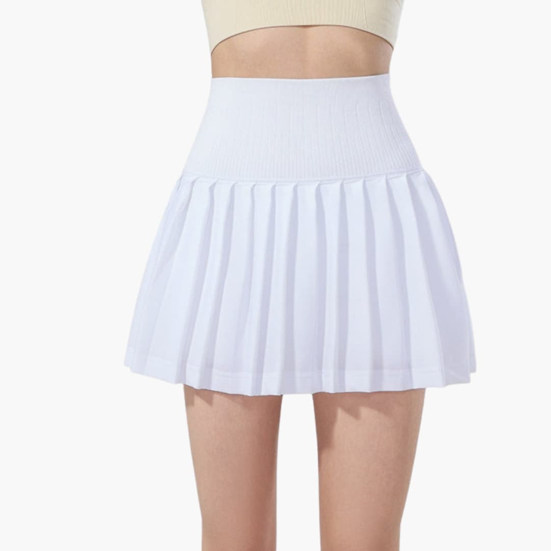 Women's High Waist Midi Pleated Skirt
