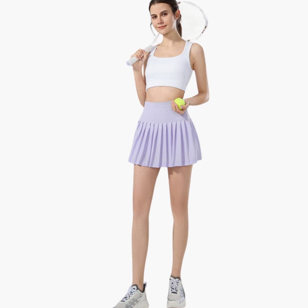 Women's High Waist Midi Pleated Skirt