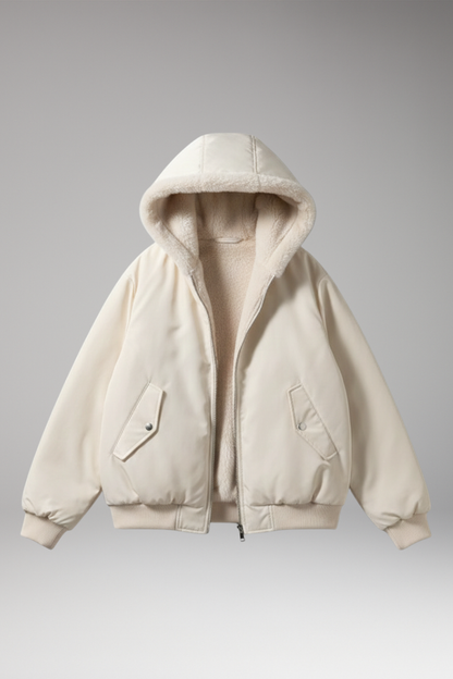 Women's Plus Size Jacket Textured Front Zip - 
Fashinoza