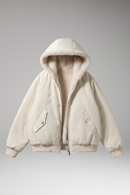 Women's Plus Size Jacket Textured Front Zip - 
Fashinoza