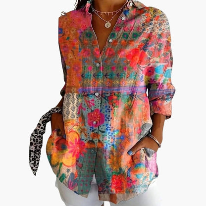 Women's Short Sleeve Loose Fit Blouse