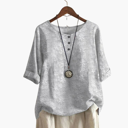 Women's Long Sleeve Blouse Loose Fit Printed