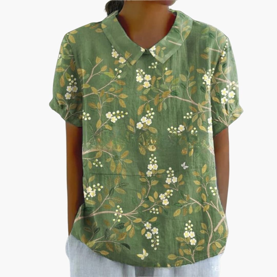 Women's Long Sleeve Button-Down Shirt Loose Fit
