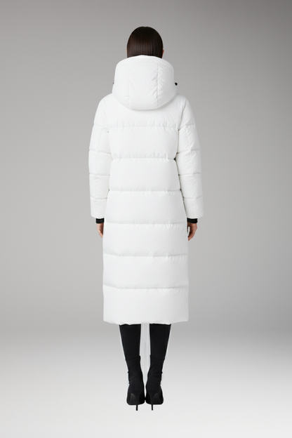 Women's Quilted Puffer Coat Hooded Long