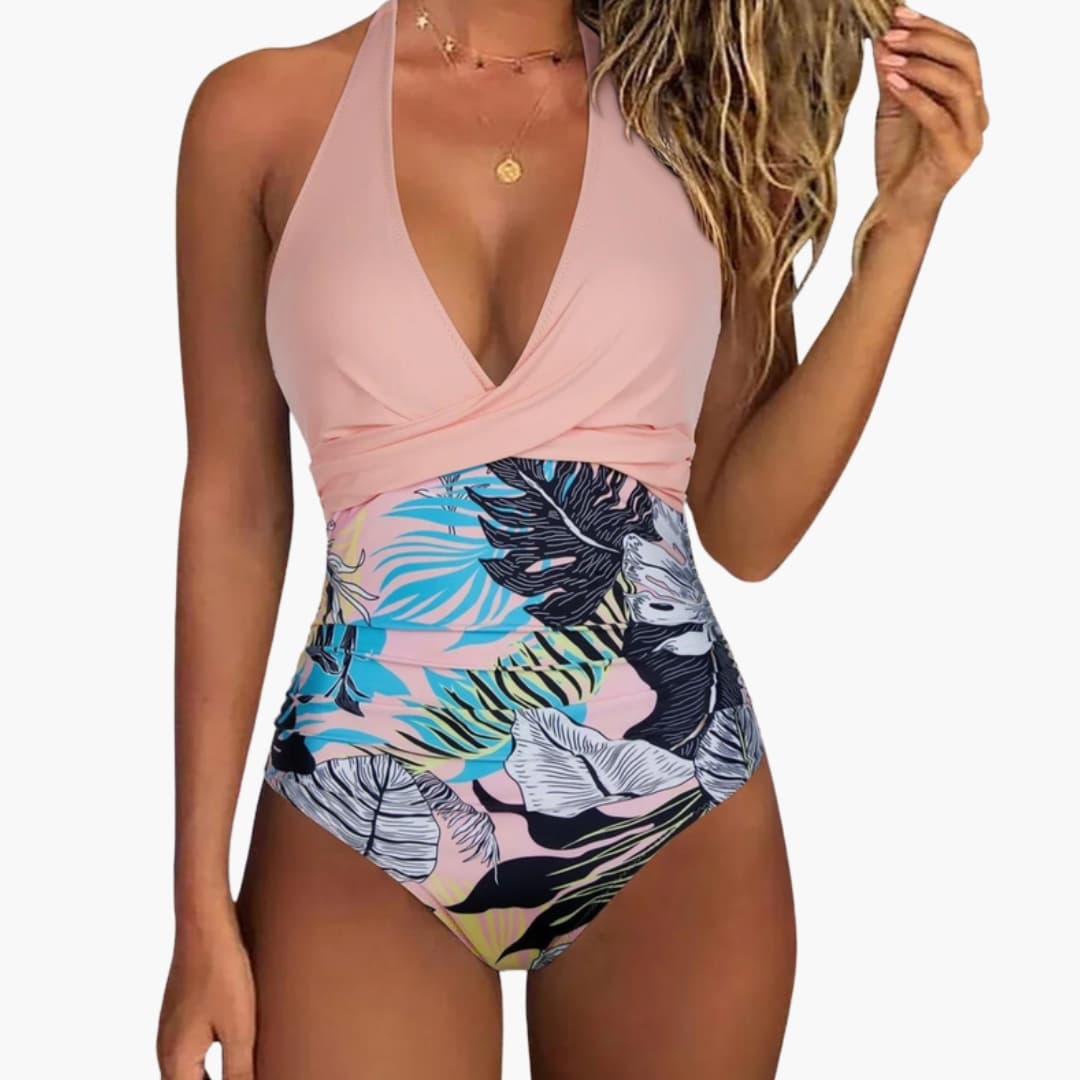 Women's Push Up One Piece Swimsuit Adjustable Strap