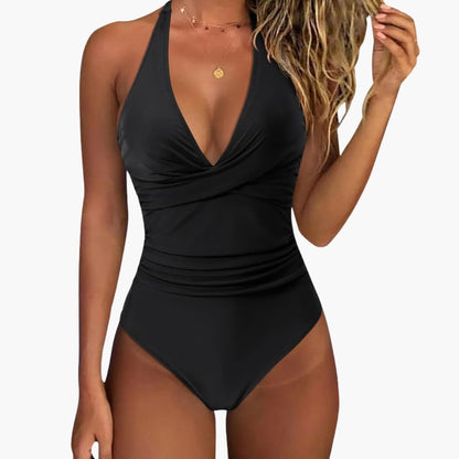 Women's Push Up One Piece Swimsuit Adjustable Strap