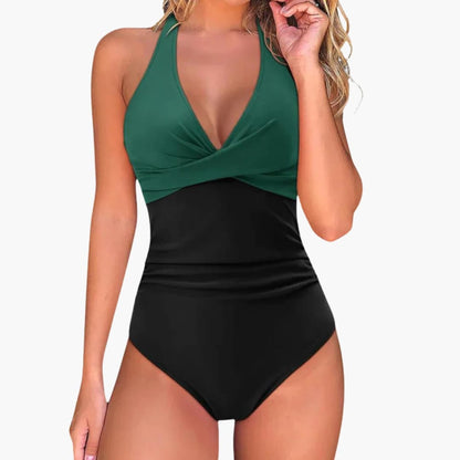 Women's Push Up One Piece Swimsuit Adjustable Strap