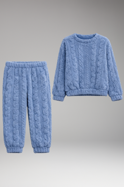 Women's Pyjama Set Round Neck Cotton - 
Fashinoza