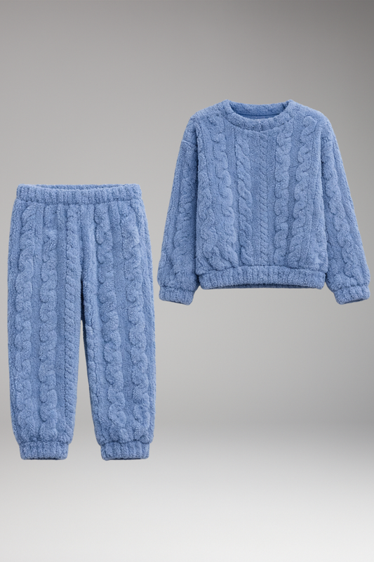 Women's Pyjama Set Round Neck Cotton - 
Fashinoza
