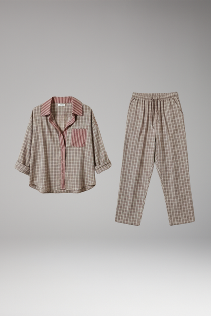 Women's Checked Flannel Pyjama - 
Fashinoza