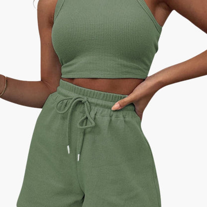 Women's 2 Piece Racerback And Shorts Set