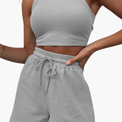 Women's 2 Piece Racerback And Shorts Set