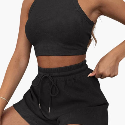 Women's 2 Piece Racerback And Shorts Set