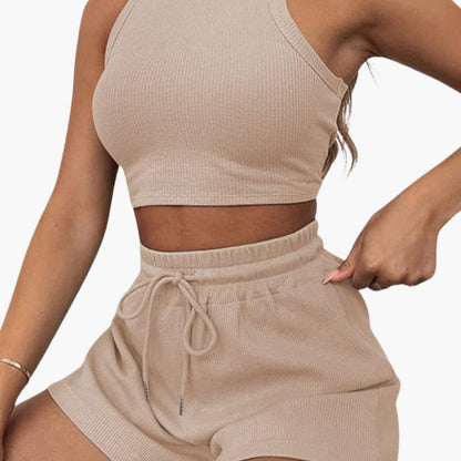 Women's 2 Piece Racerback And Shorts Set