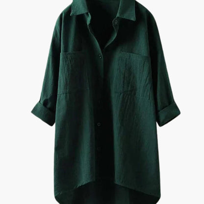 Women's Long Sleeve Blouse Relaxed Fit Blend
