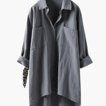 Women's Long Sleeve Blouse Relaxed Fit Blend