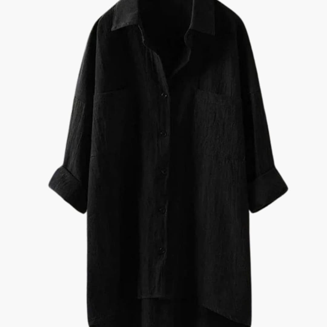 Women's Long Sleeve Blouse Relaxed Fit Blend